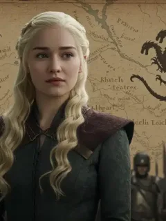 Queen Rhaenyra Targaryen contemplating the future of Westeros after the Season 1 finale.