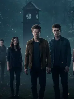 Reimagined Mystic Falls series cover art with supernatural elements.