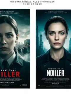 Compelling movie posters for critically acclaimed international thrillers, hinting at global suspense.