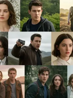 Dynamic collage of new 2025 spring TV series, showcasing diverse genres and characters.