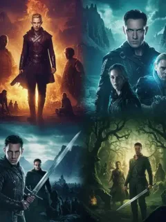 Collage of diverse fantasy series characters and magical settings with high audience ratings
