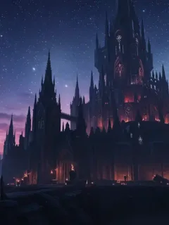 Majestic dark fantasy castle representing the high production value of 'The Obsidian Crown'.
