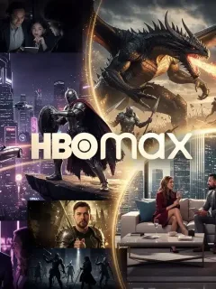 Cartel promocional del calendario de estrenos de HBO Max para el primer trimestre de 2026 con imágenes de nuevas series y películas.