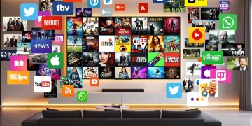 Logotipos de servicios de streaming FAST con una gran variedad de canales en vivo.