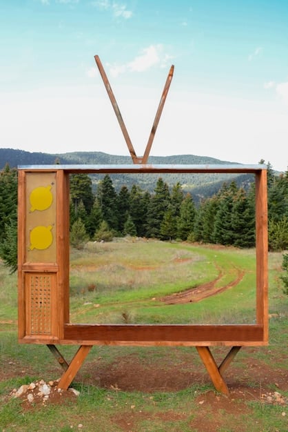 A split-screen image showing a traditional television set on one side and a modern streaming interface on the other. The television side is grainy and desaturated, representing the past, while the streaming side is vibrant and detailed, symbolizing the future. This visually captures the shift from traditional broadcasting to streaming platforms.
