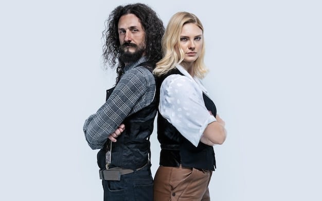 A side-by-side comparison of two characters from different comedy series, each wearing outfits that distinctly reflect their personality and social status within their respective shows.