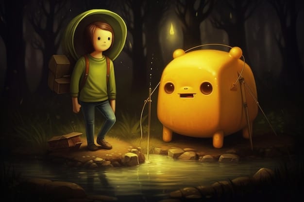 A split-screen image showcasing a character at the beginning of the series and at a later stage, highlighting their physical and emotional changes. This visual representation should underscore their character development.