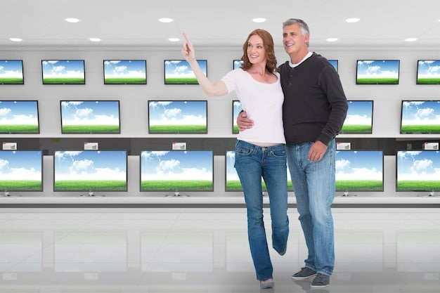 A split-screen image showing a reality TV contestant on one side and a person holding a smartphone voting on the other. The phone screen displays options for voting, highlighting the interactive element.