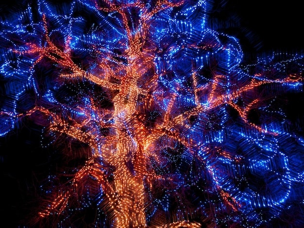 A close-up shot of a brain's neural pathways lighting up, superimposed with subtle imagery of a TV screen and abstract storytelling elements, representing the psychological connection to narrative.