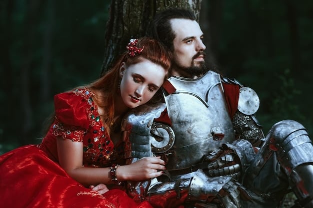 A dramatic scene from a historical series, featuring characters in intricate period costumes engaged in an intense conversation in a dimly lit, richly decorated castle interior, emphasizing emotional tension and historical authenticity.