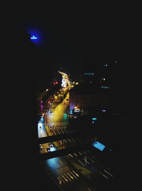 A futuristic cityscape at night, teeming with neon lights and flying vehicles, showcasing a blend of advanced technology and intricate architectural design, evoking a sense of wonder and complex societal structure.