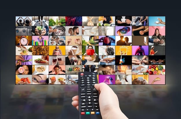 A collage of popular streaming service logos (Netflix, HBO Max, Disney+, Hulu, Amazon Prime Video), indicating variety and choice.
