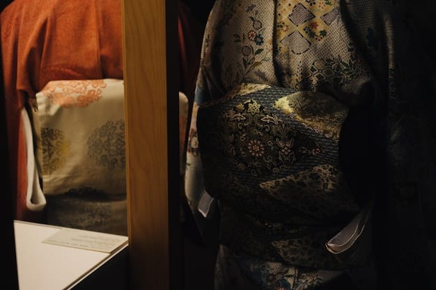 A close-up of elaborately detailed traditional Korean hanbok worn by a K-drama character, showcasing rich embroidery and vibrant colors in a palace courtyard.