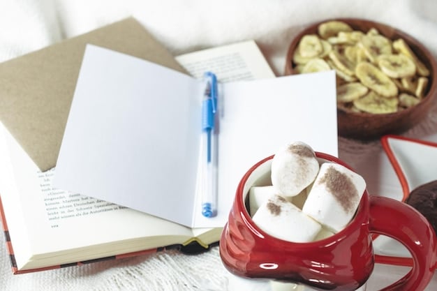 A person journaling or writing, surrounded by self-care items like a warm cup of tea, a cozy blanket, and soft lighting, conveying a sense of introspection and self-soothing amidst thoughts related to watching K-dramas.