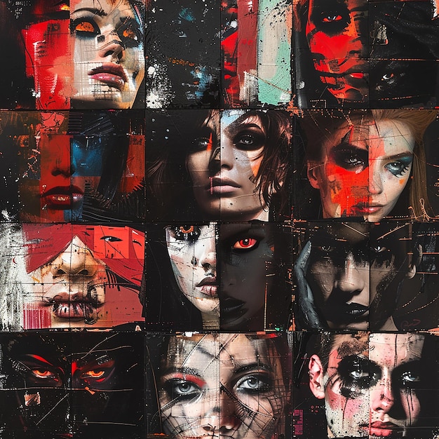 A collage of iconic crime thriller series, such as 