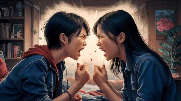 A screenshot from a K-drama scene showing two characters bowing to each other. A caption reads, 