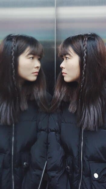A side-by-side comparison image. On the left, a scene from the original K-drama 