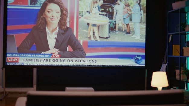 A television screen displaying a news report about Waystar RoyCo, suggesting the media and business environment in which a potential ''Succession' Spinoff? HBO Executives Hint at Potential Expansion of the Universe – What Characters Could Return?' could take place.