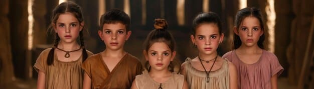 Eleven, surrounded by her friends, looking determined and slightly conflicted, with faint images of the Upside Down overlaid on the background, symbolizing the difficult choices she has to make in Stranger Things Season 5 regarding her powers and the fate of both worlds.