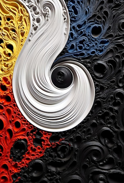 A symbolic image depicting the Yin and Yang symbol with cars representing Danny and Amy chasing each other around the circle. The image represents the balance and conflict between the two characters and their intertwined destinies in 