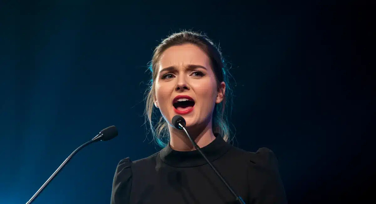 Helly R. defiant speech at Lumon gala, revealing severance truth