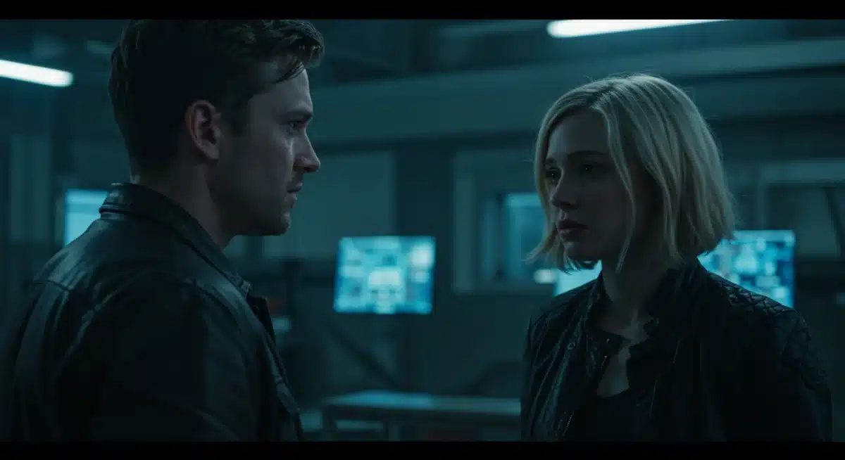 Hughie and Starlight in a tense discussion within Vought.