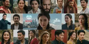 Captivating international drama series montage on streaming platforms.