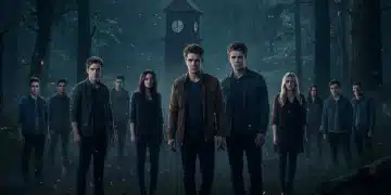 Reimagined Mystic Falls series cover art with supernatural elements.