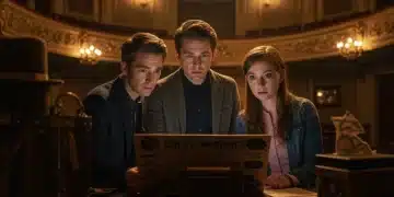 Charles, Oliver, and Mabel solving Ben Glenroy's murder in Only Murders in the Building Season 3 finale