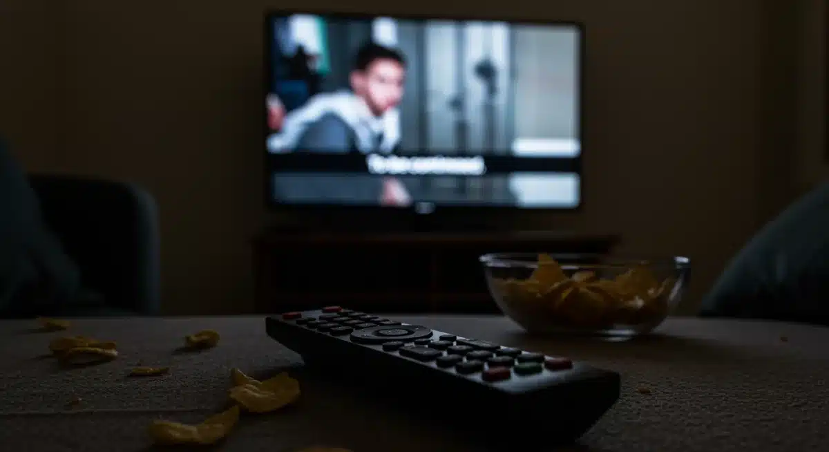 Remote control on couch after unsatisfying series ending
