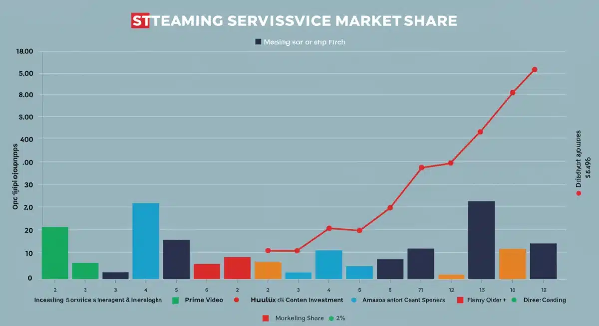 Streaming market share growth with Hulu's position