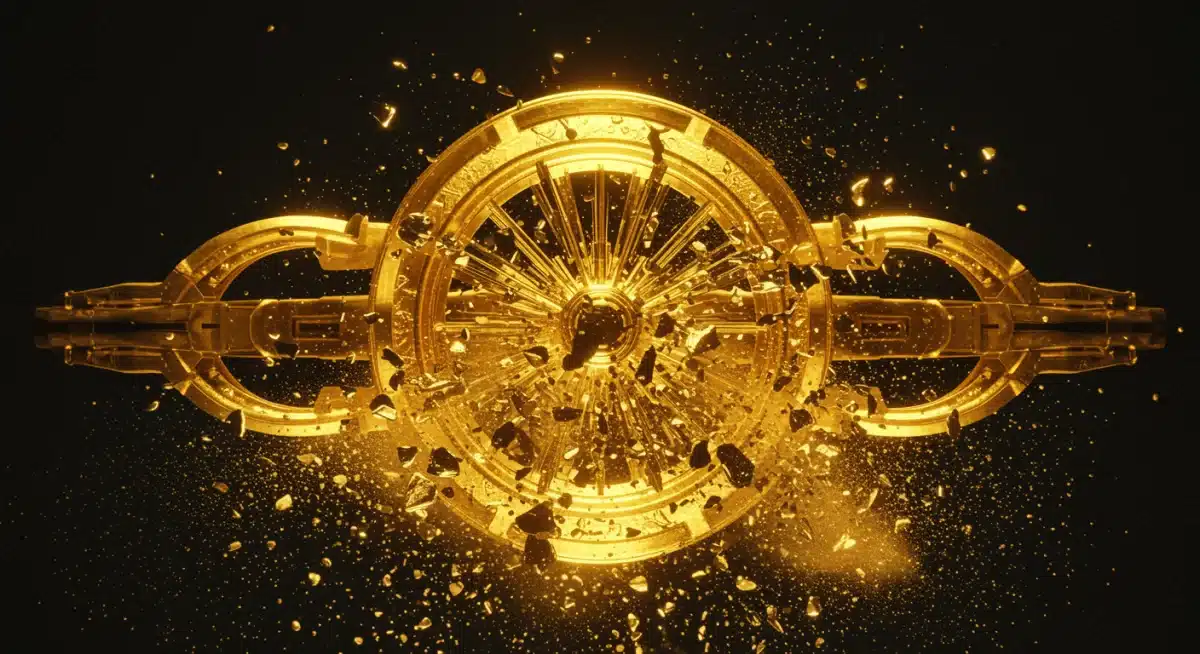 Temporal Loom shattering into golden dust